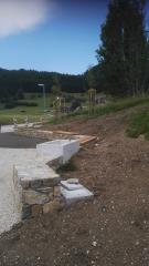 Ureditev informacijske točke ter postajališča na Gorjušah-1